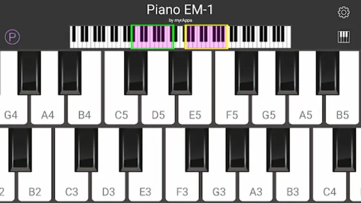 Piano EM-1 android App screenshot 0